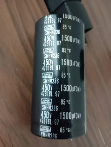 Lote 50 capacitores eletrolíticos 1500uF 450V Nippon Chem-Con 