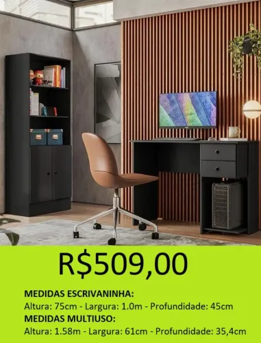 Conjunto para escritório - Gamer e estudo