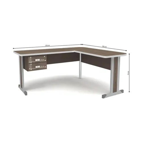 Mesa de Escritorio em L Kappesberg