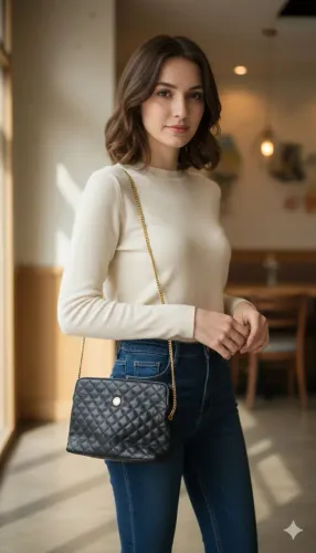 CORELLO BOLSA 100%COURO ALÇA DOURADA LEVE 145,00<br>26X18CM<br>FUNDO 23X7CM<br>FECHAMENTO ZIPER