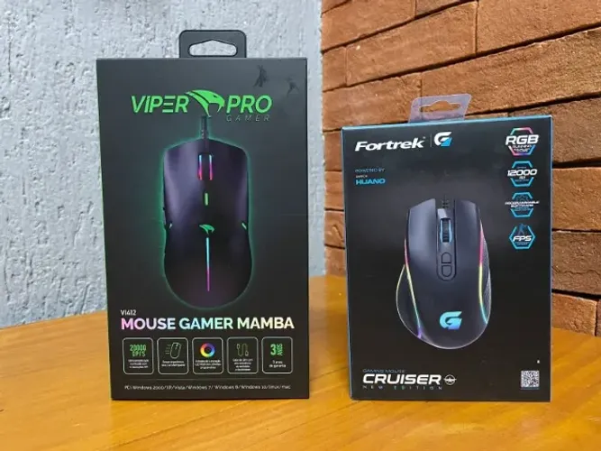 Mouse Gamer Fortrek Viper Novo 20000 12000 Dpi (Valores na Descrição, somos loja)