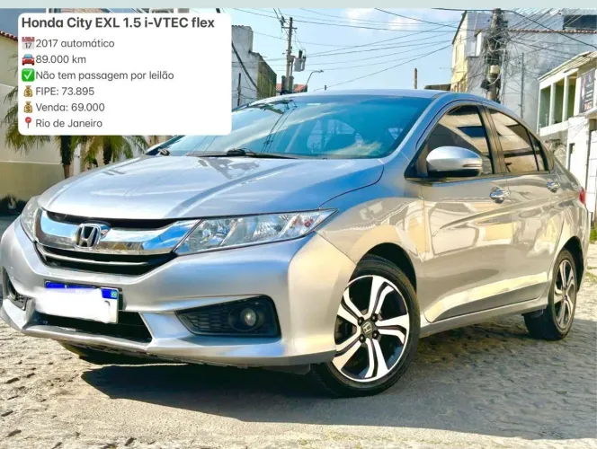 Honda City Sedan EXL 1.5 Flex 16V 4P Aut. 2017