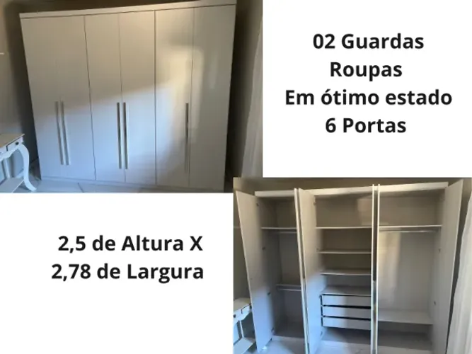 Guarda Roupa 6 Portas Branco