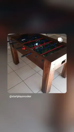 Mesa de Pebolim na Madeira maciça direto da fábrica