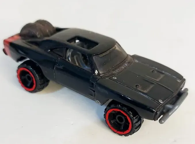 Hot Wheels '70 Dodge Charger Fast & Furious Preto -Velozes e Furiosos