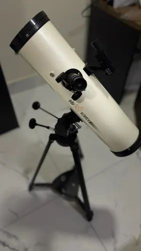 TELESCÓPIO EDU SCIENCE 114 mm ASTRO NOVA HD 500 + 2 oculares + 1 lente + KIT de colimação