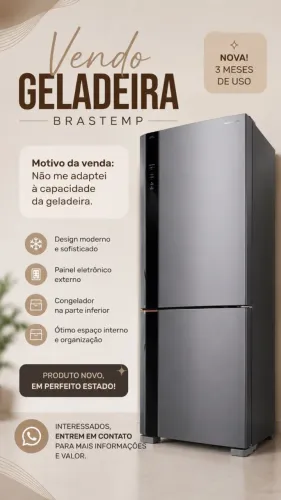 Vende-se Geladeira Brastemp BRE66AK