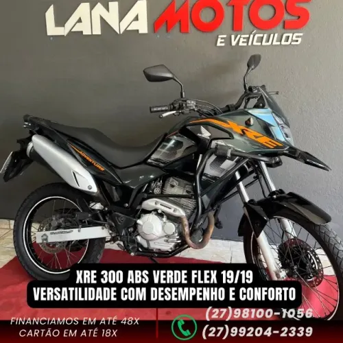 XRE 300 abs verde flex 19/19 VERSATILIDADE COM DESEMPENHO E CONFORTO