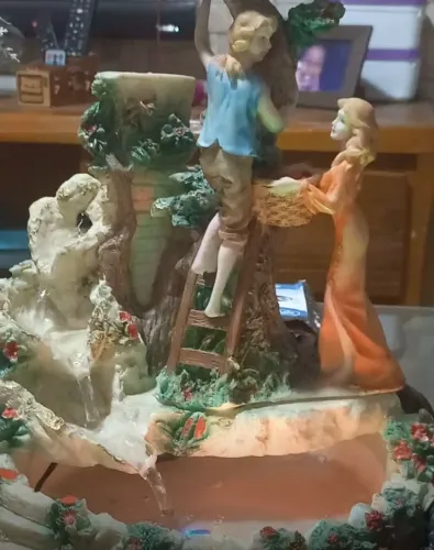 Fonte cascata água decoração 