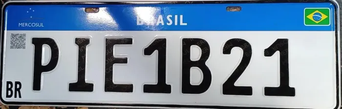 Placas Mercosul ou refletivel