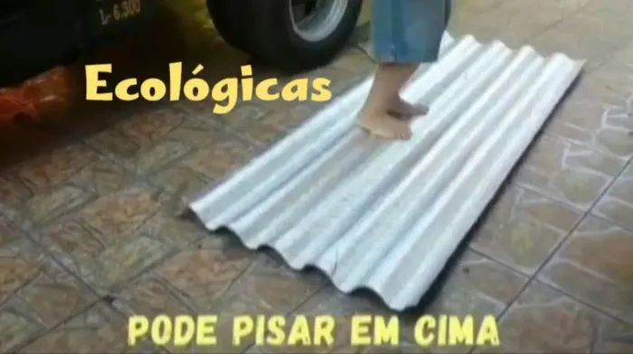 Telhas e tapumes Ecológicos 6 mm