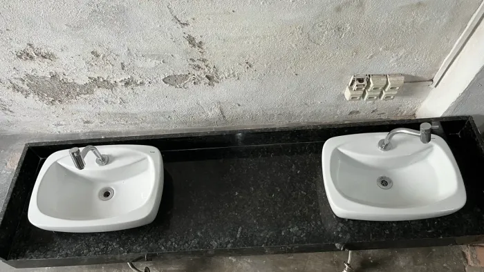 Pia de Granito para banheiro Cuba Dupla 2 metros