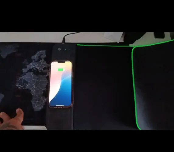 Mousepad gamer 80cmx20cm com carregador por indução / OFERTA IMPERDÍVEL 