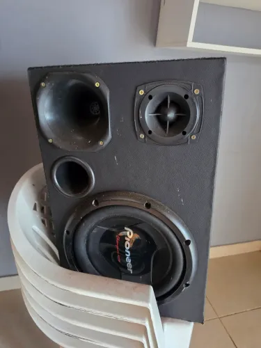 Caixa trio sub Pioneer com modulo