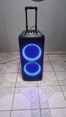 ? Som Philips Potente 1500W - Novo, com Alça e Rodinhas | R$ 800 à Vista