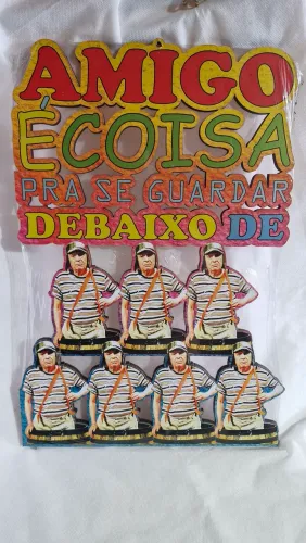 Placa mdf para decoração chaves amigo