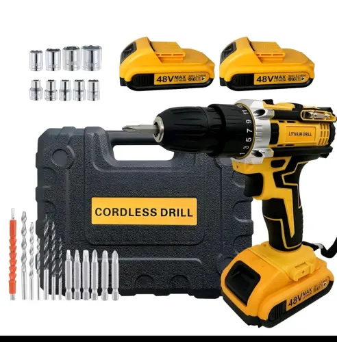 Parafusadeira Furadeira 48V 1/2 Baterias Com Maleta / Caixa e Acessórios Completo - novo