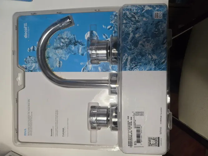 Torneira Misturador DOCOL linha Nova Riva de Bancada Cromada Banheiro