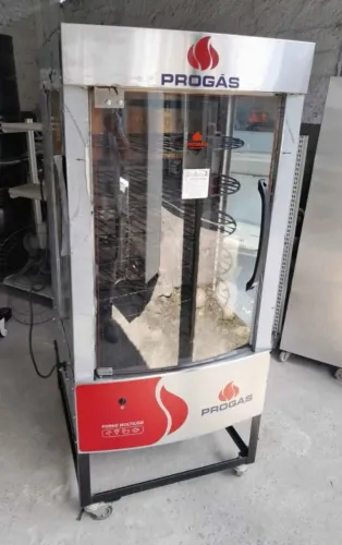 Forno Multiuso Giratório Progás para Frangos, Carnes ou Pizzas