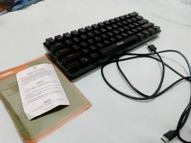 Teclado mecânico switch azul