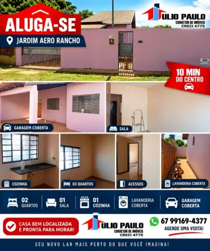Casa com 2 Quarto(s) e 1 banheiro(s) para Alugar, 70 m² por R$ 1711 / Mês