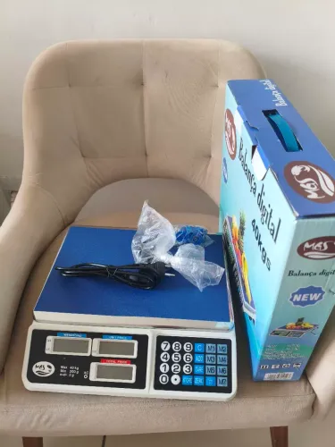 Balança digital profissional 40 kg com bateria - alta autonomia