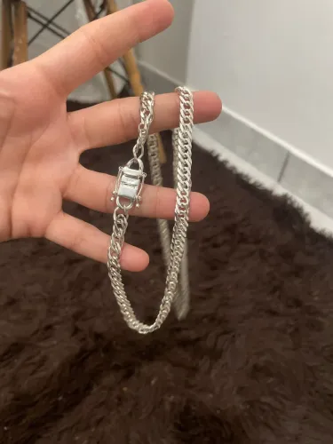 Vendo corrente prata fecho gaveta 8mm