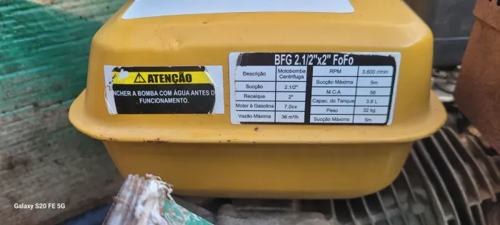Motobomba buffalo 7cv