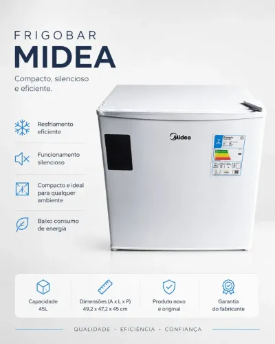 Frigobar Midea 45L 220V Novo Lacrado na Caixa