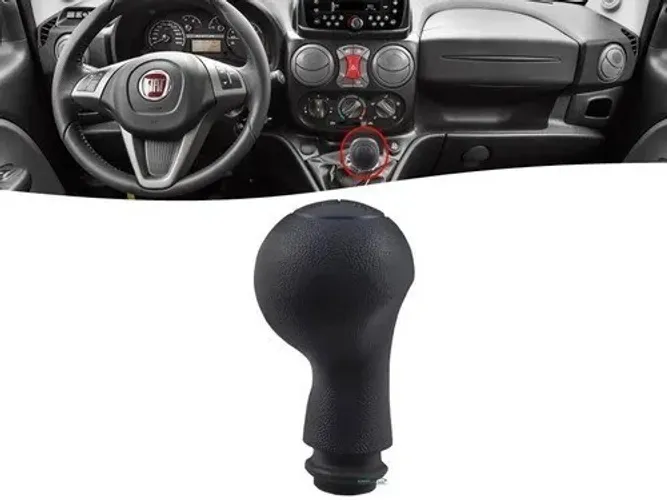  Manopla Do Câmbio Preto Fiat Doblô 2014