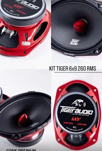 Par alto falante tiger 69 260rms 