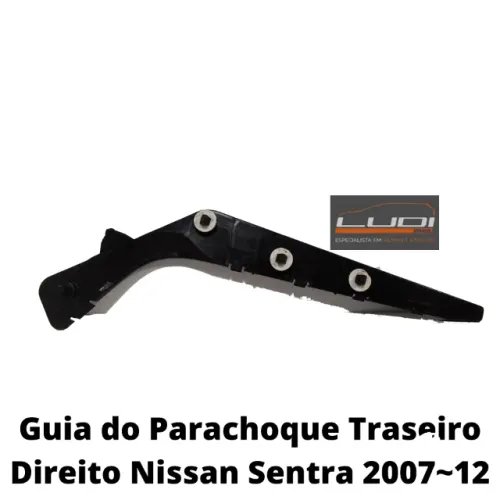Guia do Parachoque Traseiro Direito Nissan Sentra 2012
