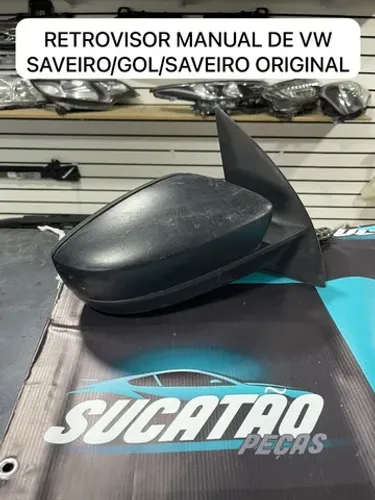 Retrovisor Manual de Vw Saveiro Gol Voyage Original