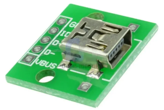 Conector Usb Mini Para Dip Breakout Pcb P/ Prototipos Arduino Automação Robotica COD-AM311