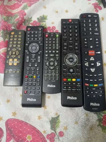 5 controles remotos philco