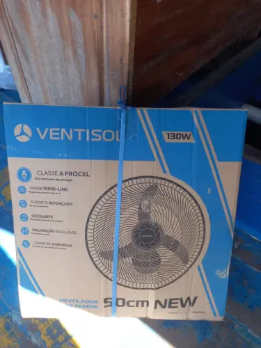 Ventilador de Parede Ventisol 50cm. 130W Novo. 