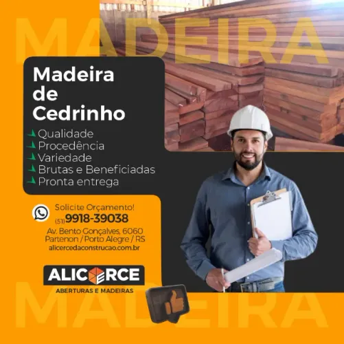 Madeiras de Cedrinho - Vários tamanhos na pronta entrega!