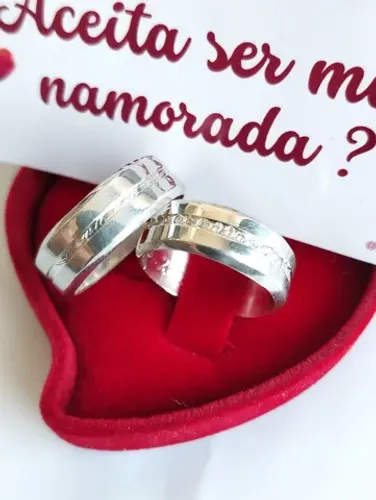 PAR DE ALIANÇAS NAMORO