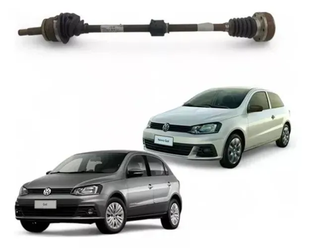 Semi eixo Volkswagen 1.0  3 cilindros MPI Gol e Voyage G7 G8  2017 a 2023 