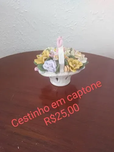Cestinho de flores captone