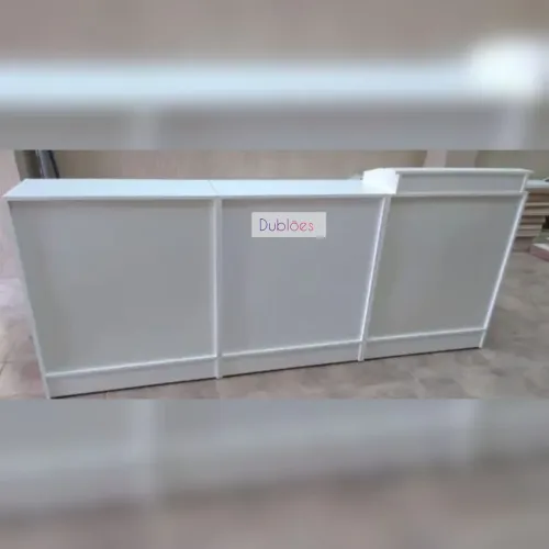 Balcão de Loja em MDF Branco com caixa