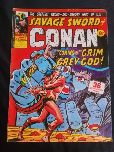 Revista Savage Sword Of Conan Vol 1 No 3 Inglesa 1975 Ctcrxx