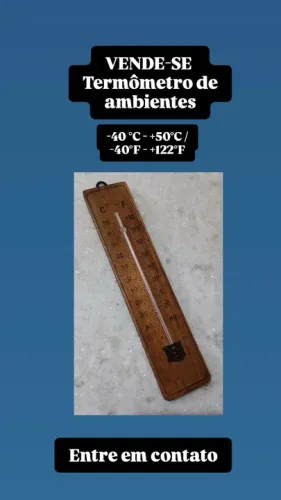 Termômetro de Ambientes: -40°C a +50°C