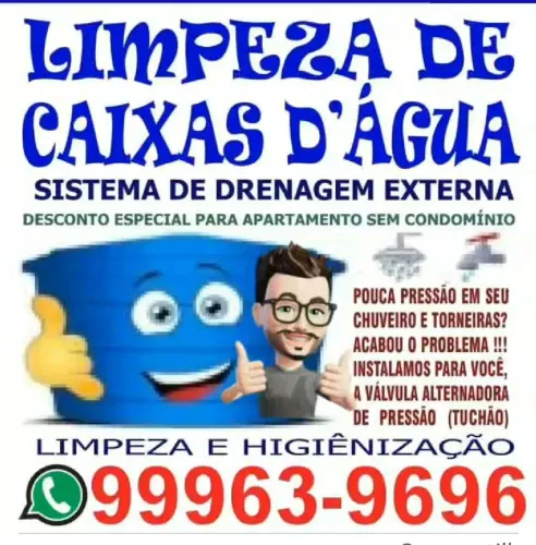 Limpeza de Caixas D'água em Santo André