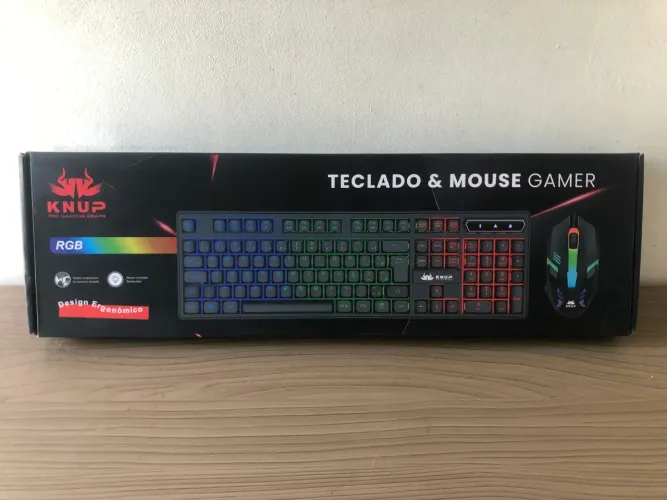 Teclado e mouse Gamer RGB - Entrega a domicílio 