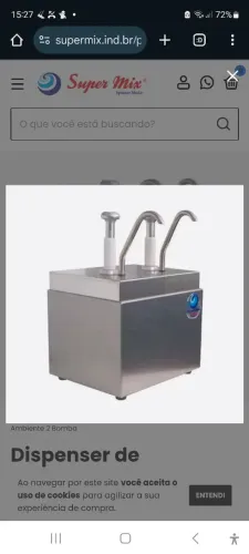 Dispenser de Molho 2 Bombas