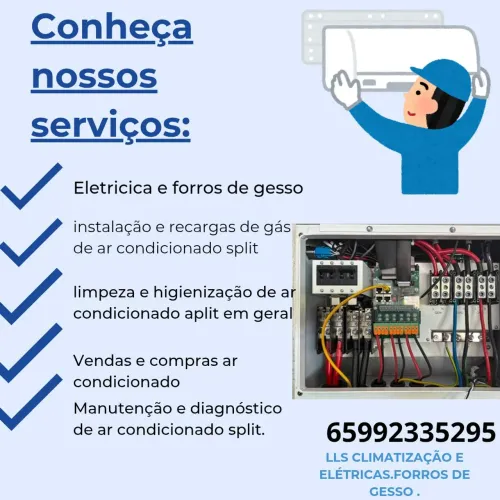 Lls climatização e retomas em geral faça seu orçamento. Com garantia e emissão de nota .