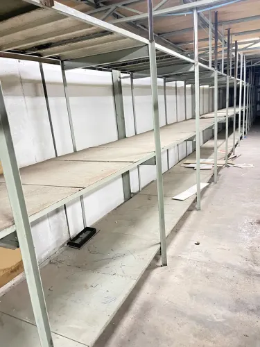 Prateleira de aço reforçado para carga pesada, comp 16metros