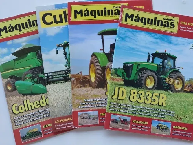 Tratores John Deere - Kit de 4 revistas Cultivar Máquinas