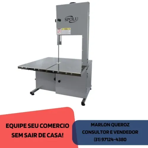 Serra Fita De Bancada Inox SPOLU 1,74M 3/4CV Bivolt Nova